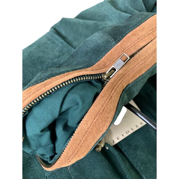 Rare VTG 90s NWT Mens Green Suede Insulated Coat M Zeidler RY10370 $250 - Picture 10 of 10